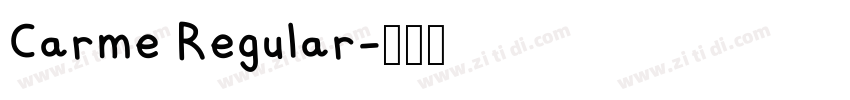 Carme Regular字体转换